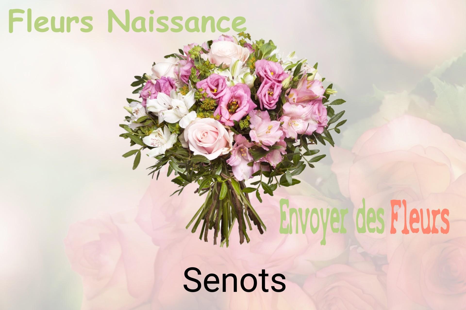 Bouquet de fleurs de naissance livré à Senots